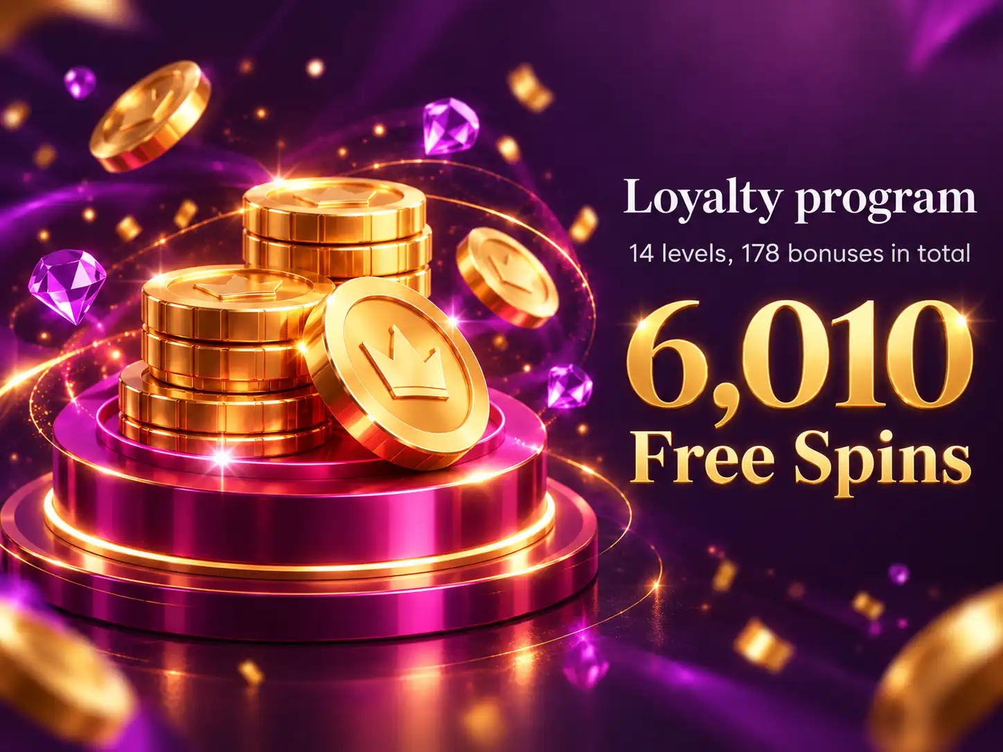 Loyalty rewards with free spins